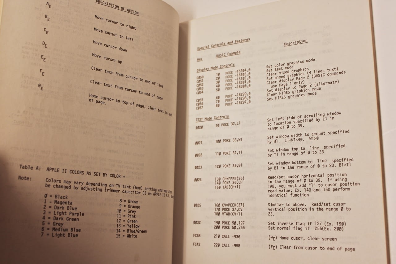 Apple II manual