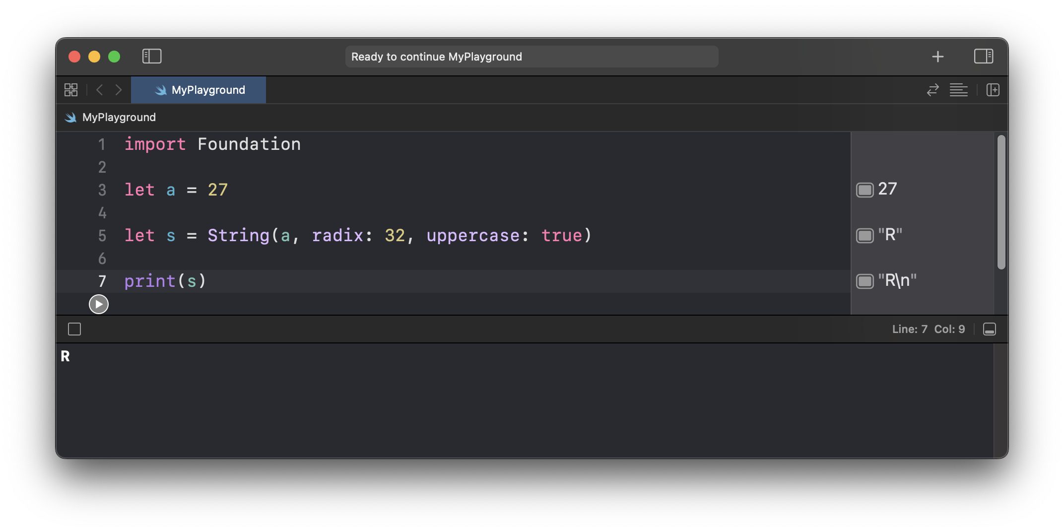 Code to convert decimal to 32 base