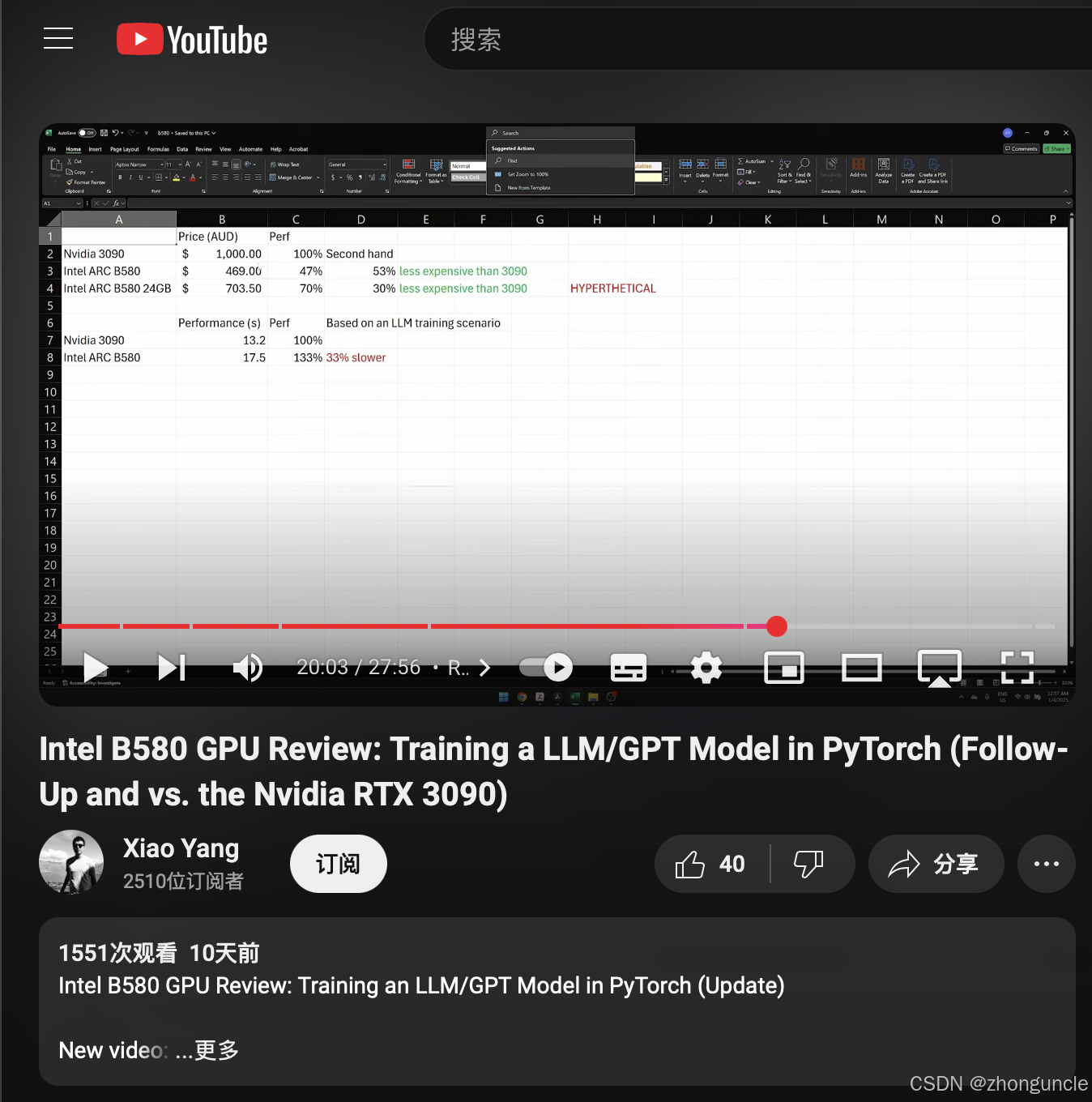 Intel Arc B580 12GB vs Nvidia 3090 training speed comparison
