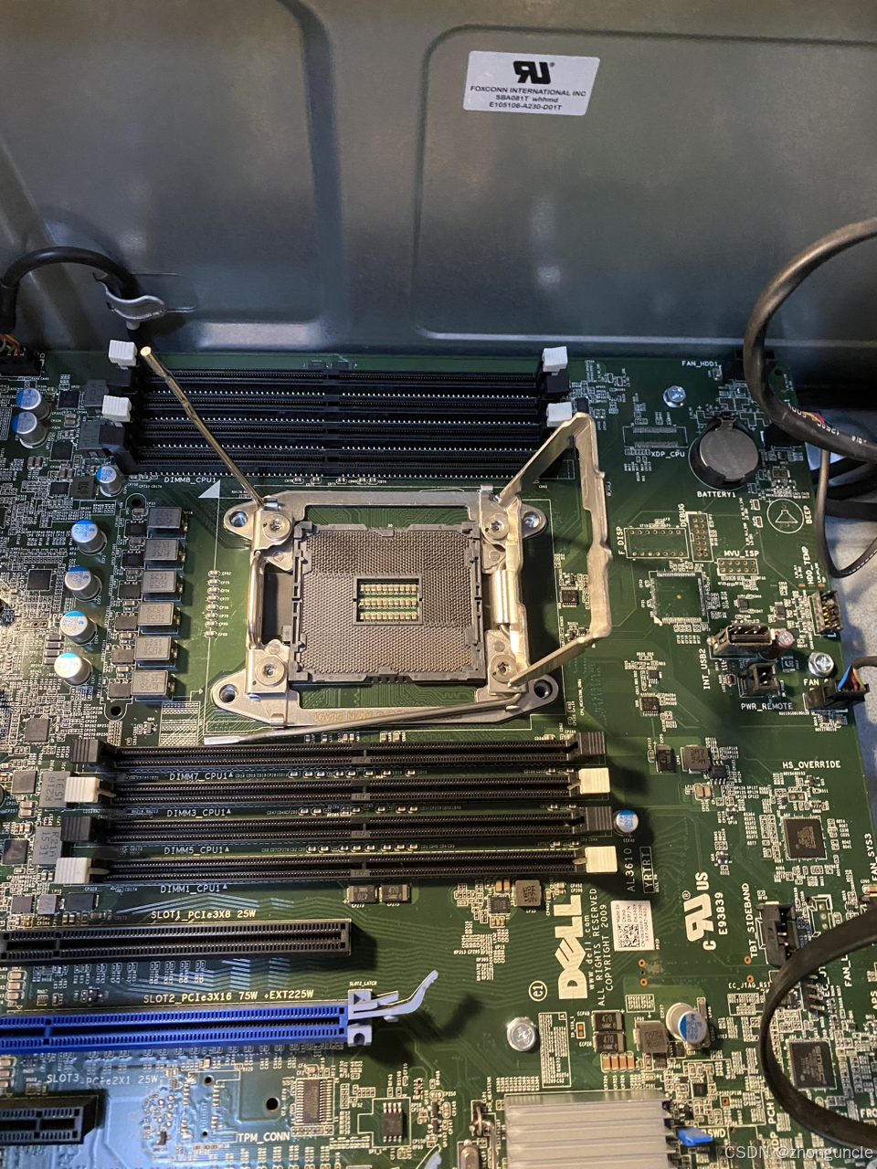 Dell T5810 motherboard slot diagram