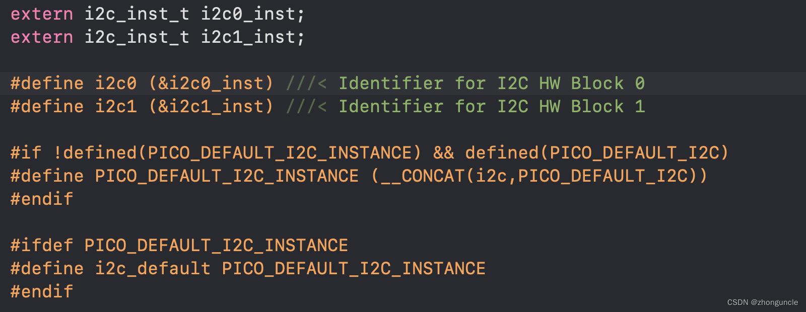 I2C HW Block 0 and 1